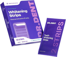 Purple Teeth Whitening Strips - 7/21 Whitening Sessions - Safe for Enamel - Non Sensitive Teeth Whitening - Peroxide-Free